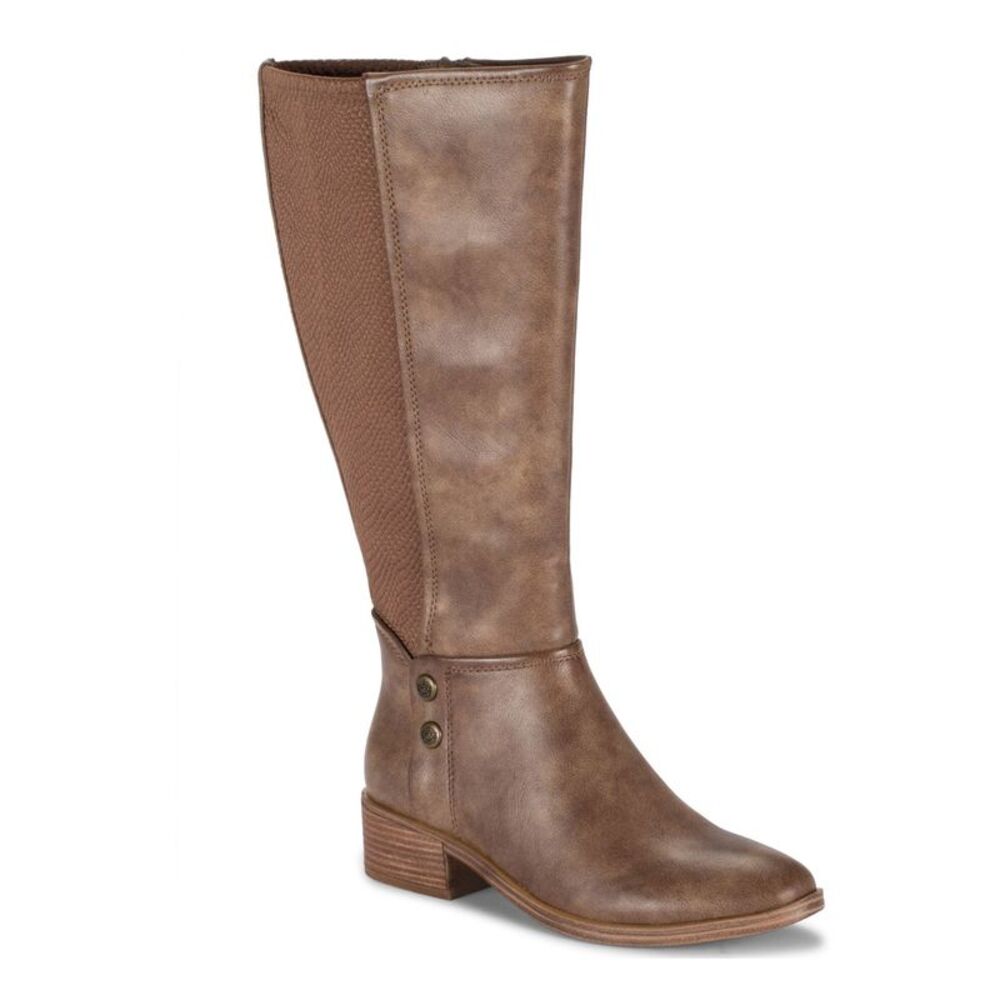 BARETRAPS Womens Brown Form Fitting Scaled Back Madelyn Heeled Boots 5.5 M
